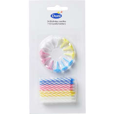 Duni Multicolor 24pcs 6cm cake candle assortment