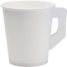 DUNI 20 cl 50 kpl valkoinen korvallinen kartonkimuki