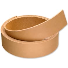 Natural colored 25mm leather strap