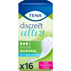 TENA Discreet Ultra side Normal 16 kpl inkontinenssisuoja