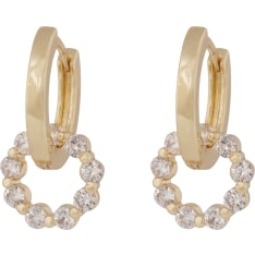 Snö of Sweden Eira crystal circle earrings