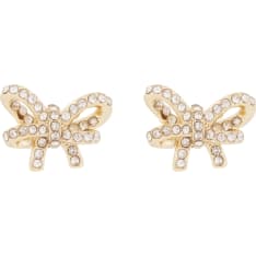 Snö of Sweden Ribbon small crystal earrings