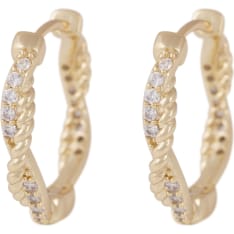 Snö of Sweden Twist ring earrings