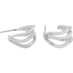 Snö of Sweden Kitty small triple crystal earrings