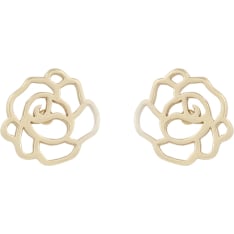SNÖ of Sweden Flora rose earrings