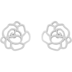 SNÖ of Sweden Flora rose earrings
