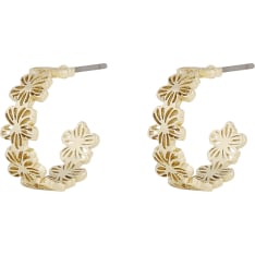 SNÖ of Sweden Flora daisy small oval earrings