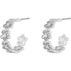 SNÖ of Sweden Flora daisy small oval earrings