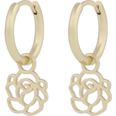SNÖ of Sweden Flora rose pendant ring earrings