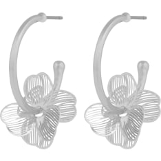 SNÖ of Sweden Flora petal oval earrings