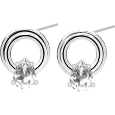 SNÖ of Sweden Callie Plain Crystal Circle korvakorut