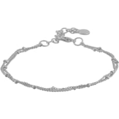 SNÖ of Sweden Steel double amsterdam anklet