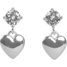 Snö of Sweden Sky heart crystal korvakorut