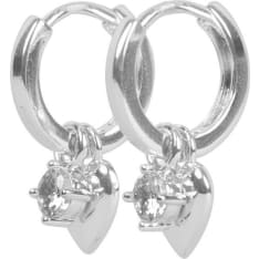 Snö of Sweden Sky Heart Pendant Earrings