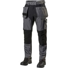 L.Brador 1052PB gray short hanging pocket trousers