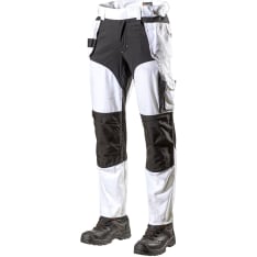 L.Brador 1843PB white short hanging pocket trousers