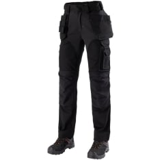 L.Brador 1843PB-W black women's hanging pocket trousers