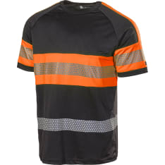 L.Brador 6110P musta/oranssi t-paita