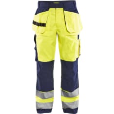 Blåkläder 1533 highvis riipputaskuhousut