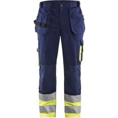 Blåkläder 1529 highvis riipputaskuhousut