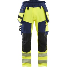 Blåkläder 1122 HighVis 4-way Stretch Trousers with Hanging Pockets