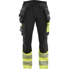 Blåkläder 1125 High-Visibility Trousers with Hanging Pockets, 4-way stretch