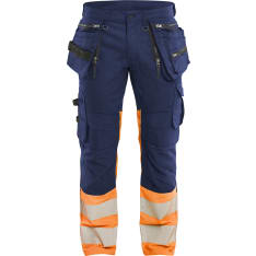 Blåkläder 1130 High-Visibility Stretch Trousers with Hanging Pockets