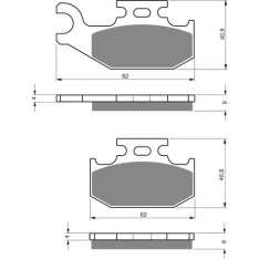 Goldfren jarrupalat 205 Ceramic carbon AD