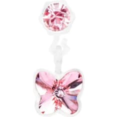 Blomdahl Pendant Butterfly L Rose 4/5 mm sausage cut