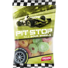 Pit Stop Sour Ring 50 g Candy Bag