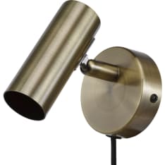 Oriva Elliot antique brass wall lamp