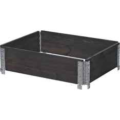Black pallet collar growing box