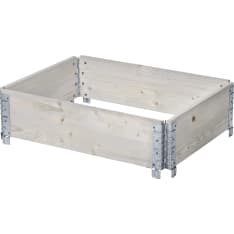 Light gray pallet collar growing box