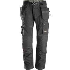 Snickers 6902 FlexiWork+ mustat riipputaskuhousut