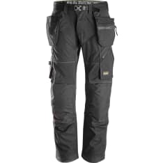 Snickers 6902 FlexiWork+ black hanging pocket pants