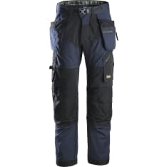 Snickers 6902 FlexiWork+ navy/black pocket trousers