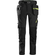 Snickers 6940 FlexiWork Stretch softshellhousut riipputaskuilla