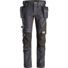 Snickers 6955 FlexiWork Denim hanging pocket trousers
