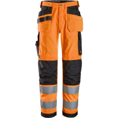 Snickers 6238 High-Vis Trousers Holster Pockets Class 2