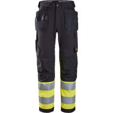 Snickers 6239 High-Vis Trousers Holster Pockets Class 1