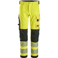 Snickers 6336 High-Vis 4-way Stretch Trousers Class 2