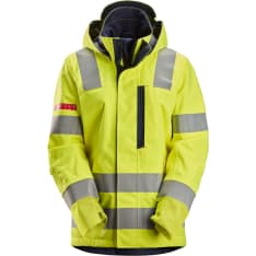 Snickers 1368 ProtecWork Women's Waterproof Shell Jacket High-Vis Class 3