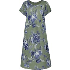 Elitzia Mocha Cotton Dress