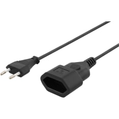 Deltaco DEL-109 ungrounded extension cable for device cable