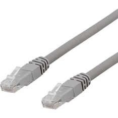 Deltaco TP-6 U/UTP Cat6a harmaa verkkokaapeli