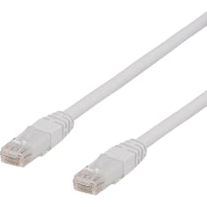 Deltaco TP-6 U/UTP Cat6a white network cable