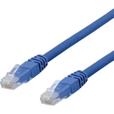 Deltaco TP-6 U/UTP Cat6a blue network cable