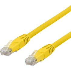Deltaco TP-6 U/UTP Cat6a keltainen verkkokaapeli