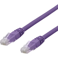 Deltaco TP-6 U/UTP Cat6a purple network cable