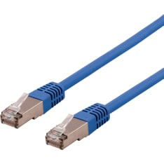 Deltaco STP-6 U/FTP Cat6a blue network cable